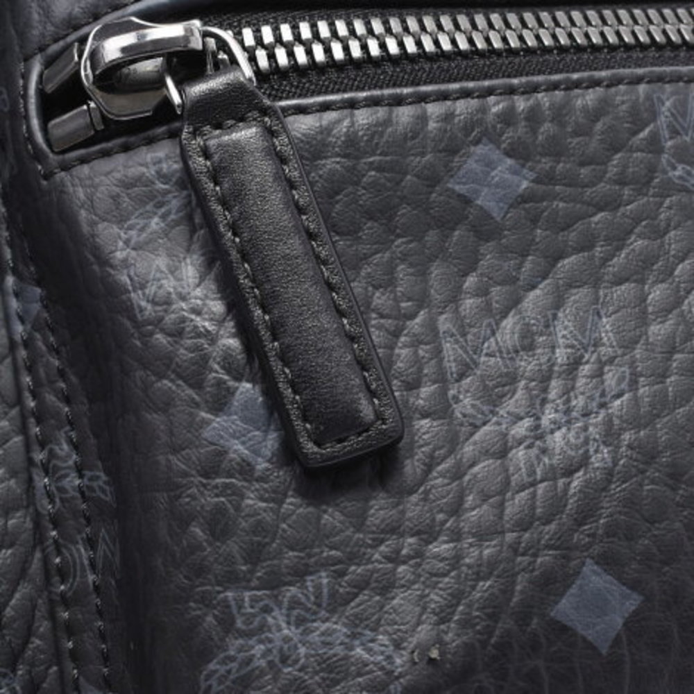 Mcm Backpack Mini Side Studs Black Leather Rucksa… - image 8